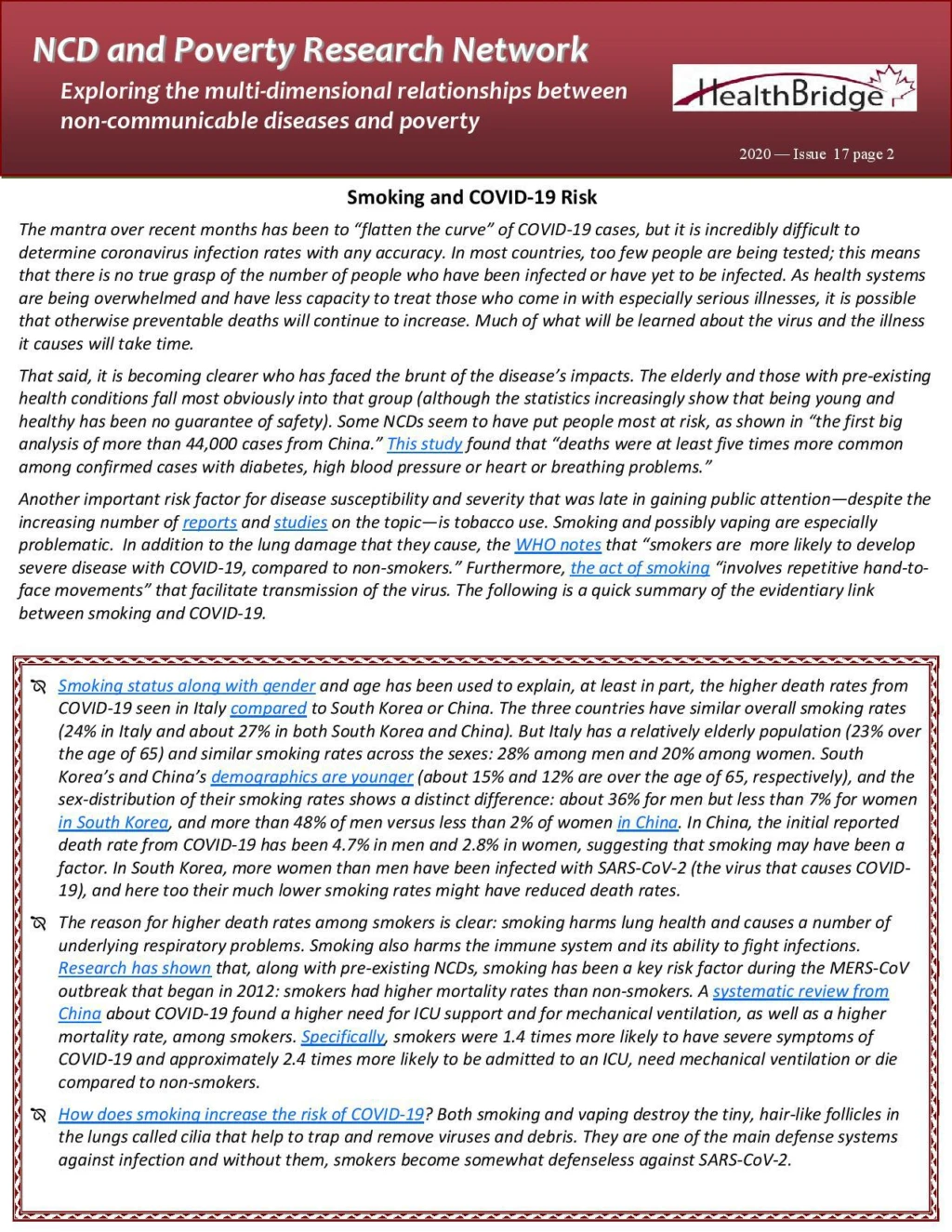 Issue 17 – NCD and Poverty Research network Newsletter: Exploring the multi‐dimensional relationships between non‐communicable diseases and poverty