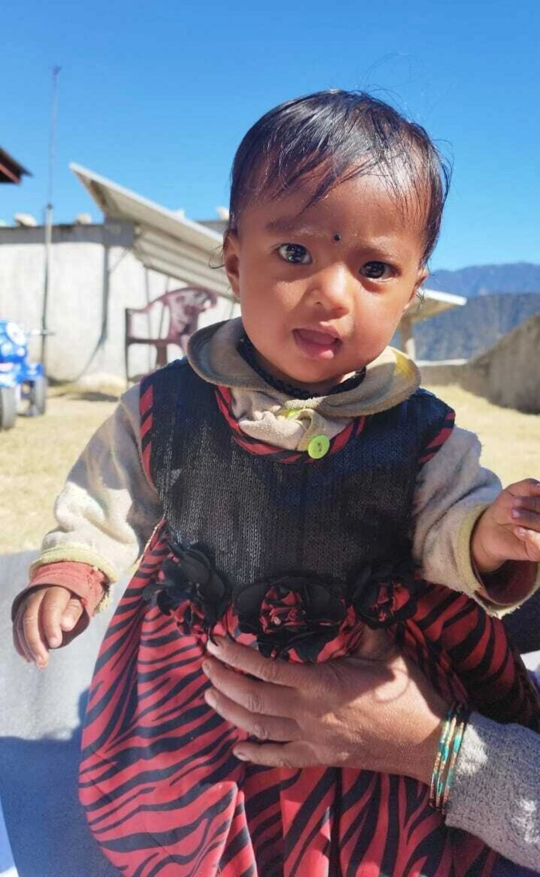 Binita daughter after treatment