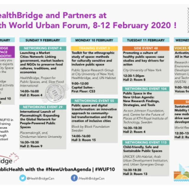 <p>HealthBridge and partners are participating in the Tenth World Urban Forum</p>
