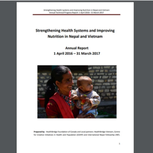 <p>Now available: Year 1 Report for Saving lives of mothers and children in Nepal and Vietnam</p>
