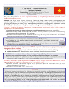 Safe Return: Changing Attitudes and Traditions in Vietnam Fact Sheet