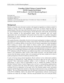FCTC in Brazil - An NGO Monitoring Report Final Report