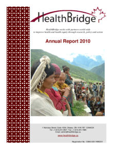 HealthBridge Annual Report 2010