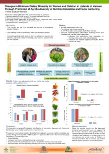 Minimum dietary diversity for women & children, uplands of Vietnam (poster).