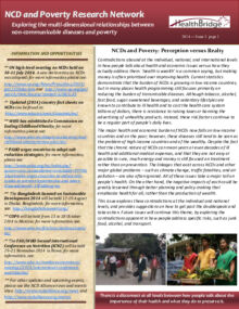 Issue 3 - NCD and Poverty Research Network Newsletter: Perception versus Reality