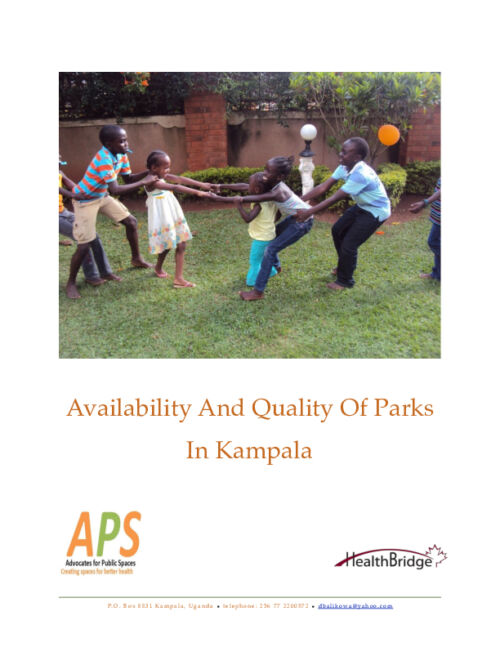 Availability And Quality Of Parks In Kampala