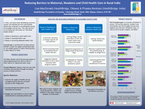 Reducing Barriers to Maternal, Newborn and Child Health in Rural India