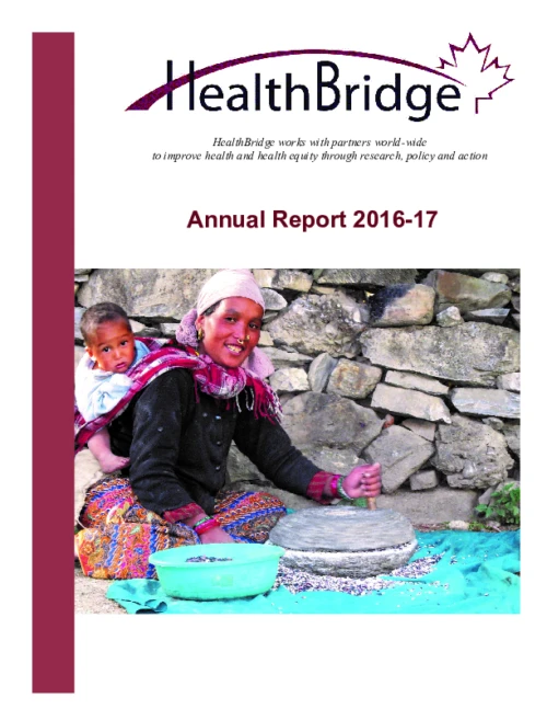 HealthBridge Annual Report 2016-2017