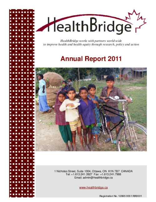 HealthBridge Annual Report 2011