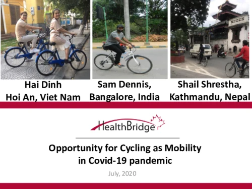 Presentation: Opportunity for Cycling as Mobility in Covid-19 Pandemic