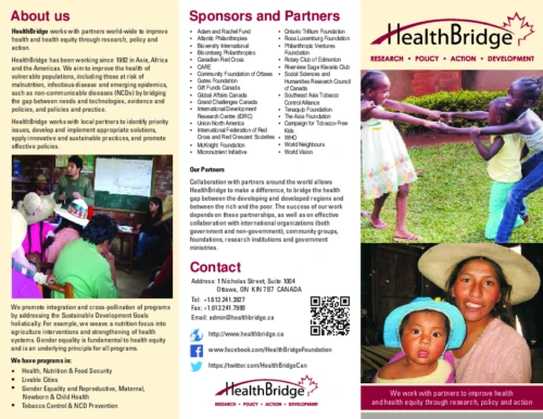 HealthBridge brochure