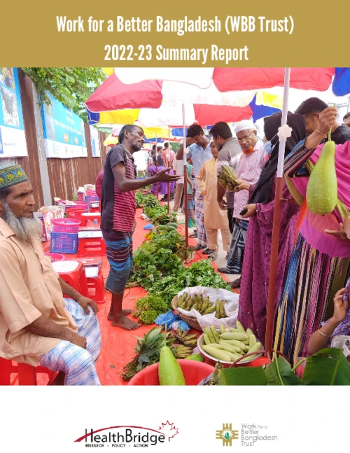 Work for a Better Bangladesh Livable Cities Program Report 2022-2023