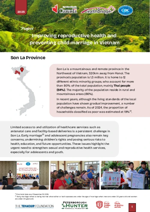 Brief: Improving reproductive health and preventing child marriage in Vietnam